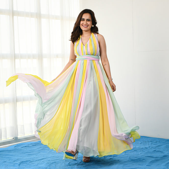 Flamboyant Layered Dress